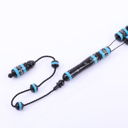 سبحة كوك مطعم بالفيروز الأزرق والفضة