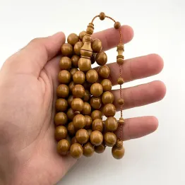 مسباح من ثمرة الكوك الطبيعية خراطة خاصة 