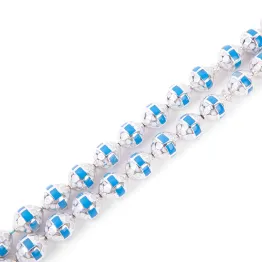 معدن مطعم بكلايت طلاء فضي 