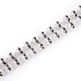 معدن مطعم بكلايت طلاء فضي 