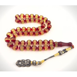 كهرمان طبيعي كريستالي طربزون فضة