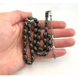 يسر طبيعي تطعيم فضة مع شرابة فضة